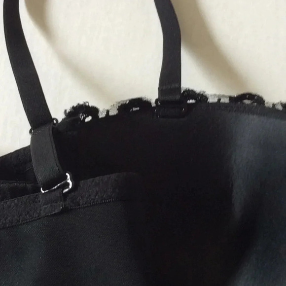 Black Sequined Bra Top w/ Removable Straps Medium - Picture 6 of 6